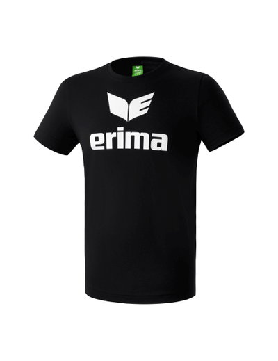 Erima Sport-Tshirt Basic Promo Logo (100% Baumwolle) schwarz Herren